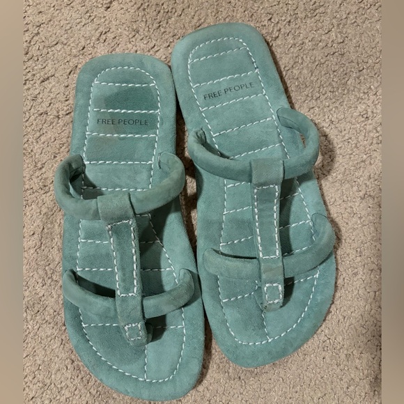 Free People Women's Blue Hadden Slide Sandal - Picture 4 of 5